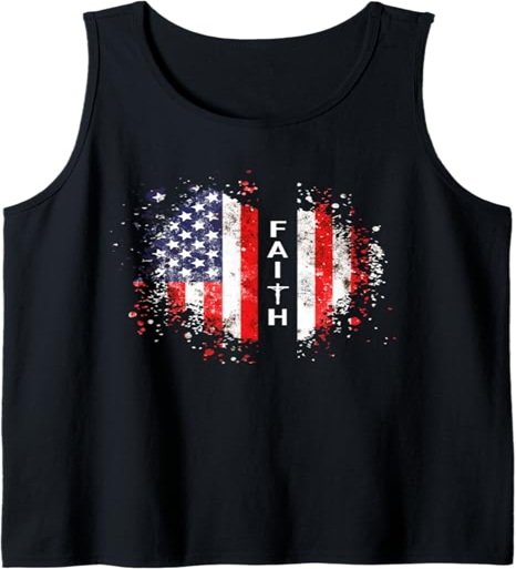 Love in Faith | American Faith | Graphic Christian Tank Top