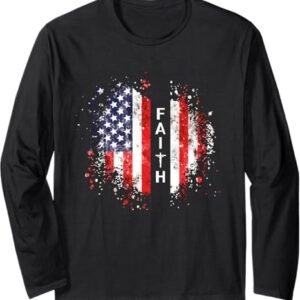 Love in Faith | American Faith | Graphic Christian Long Sleeve T-Shirt
