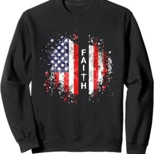 Love in Faith | American Faith | Graphic Christian Sweatshirt