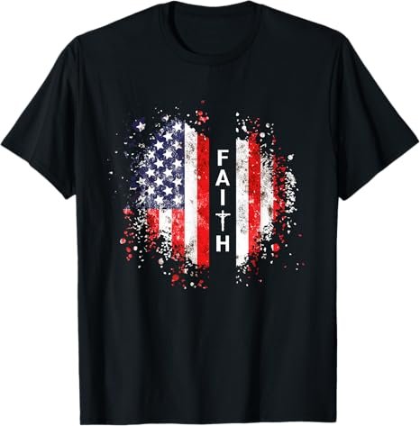 Love in Faith | American Faith | Graphic Christian T-Shirt