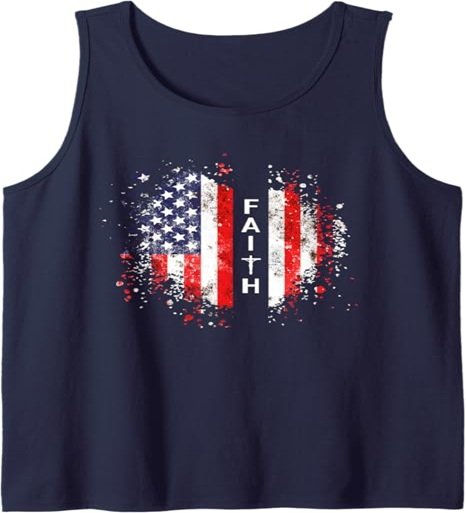 Love in Faith | American Faith | Graphic Christian Tank Top - Image 4