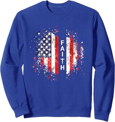 Love in Faith | American Faith | Graphic Christian Sweatshirt - Image 3