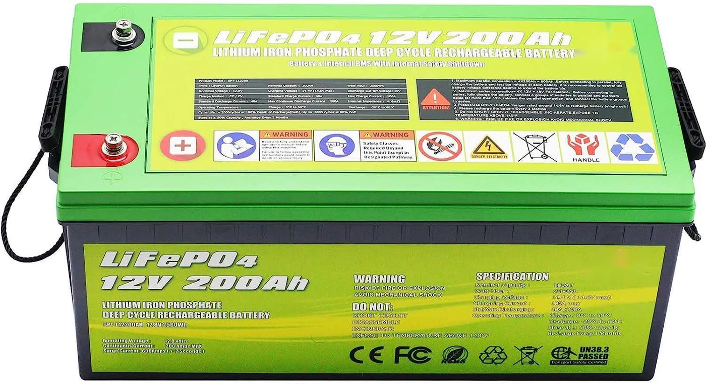 12V 200Ah LiFePO4 Deep Cycle Lithium Battery - Image 6