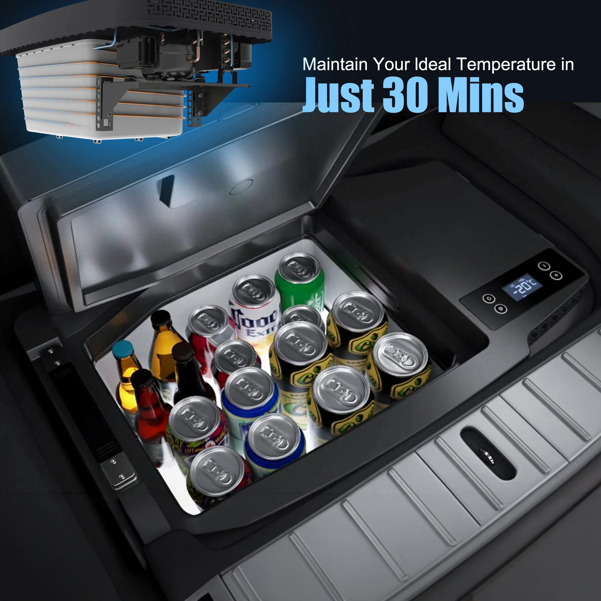 ACOPOWER TesFridge Portable Freezer——Specially Designed for Tesla Model 3, Y, and X - Image 5