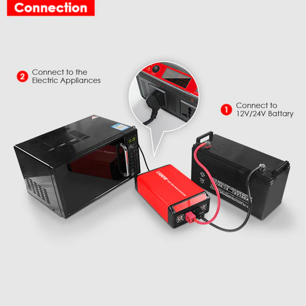 ACOPOWER 1500W / 3000W Power Inverter DC 12V to AC 110V/120V - Image 6