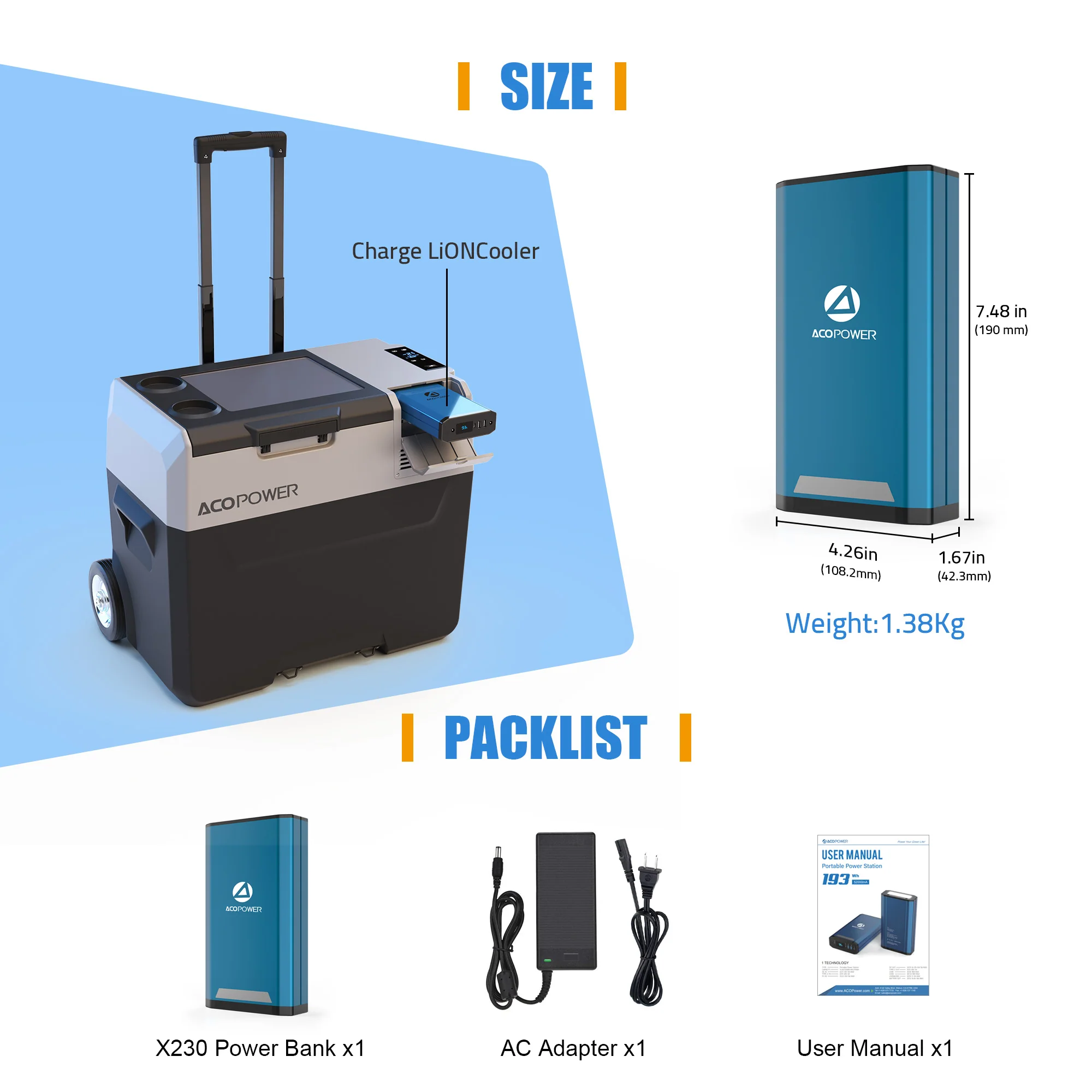 ACOPOWER 193Wh Portable Power Station - Image 6